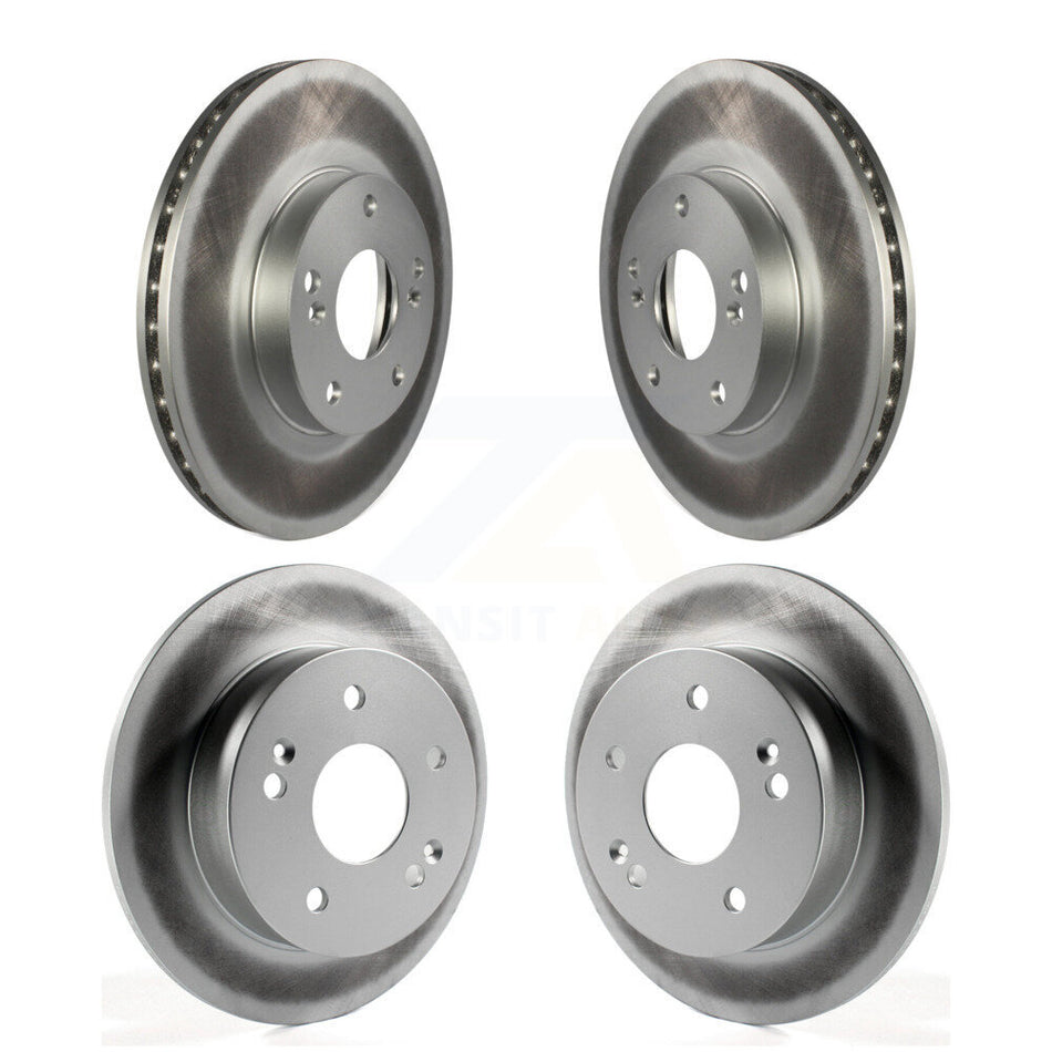 Front Rear Coated Disc Brake Rotors Kit For 1998-2002 Honda Accord 3.0L KG-100881