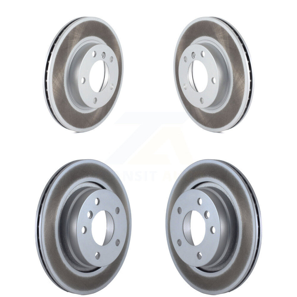 Front Rear Coated Disc Brake Rotors Kit For 1996-1998 BMW 328i 328is With 294mm Diameter Rotor KG-100889
