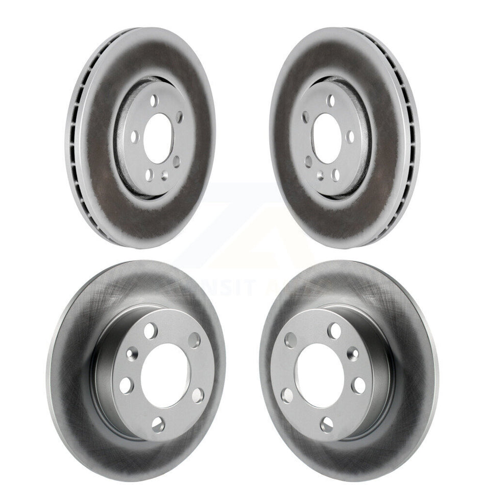 Front Rear Coated Disc Brake Rotors Kit For Volkswagen Beetle Jetta Golf KG-100896