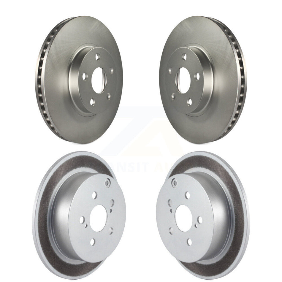 Front Rear Coated Disc Brake Rotors Kit For Toyota Corolla Matrix Scion tC Pontiac Vibe Celica KG-100900