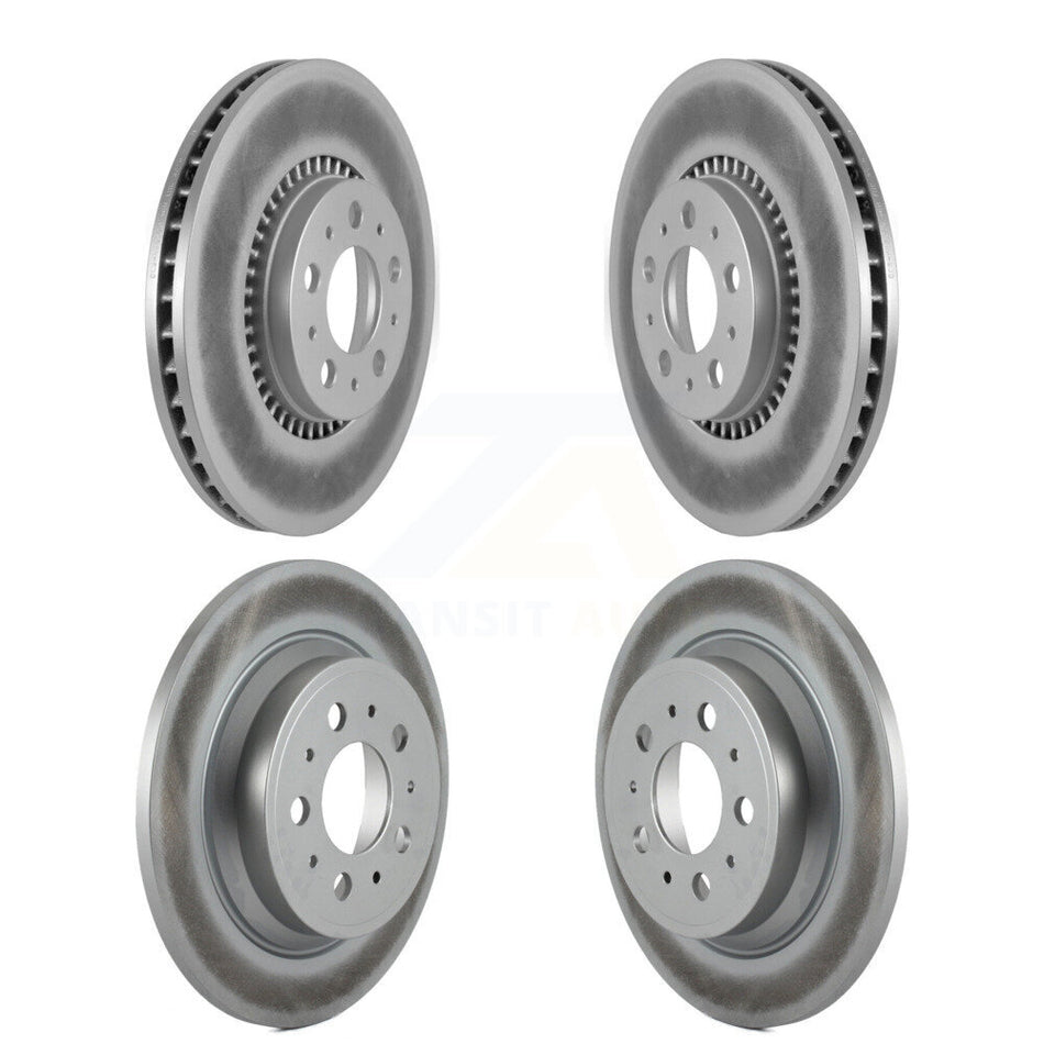 Front Rear Coated Disc Brake Rotors Kit For Volvo S60 V70 XC70 S80 KG-100909