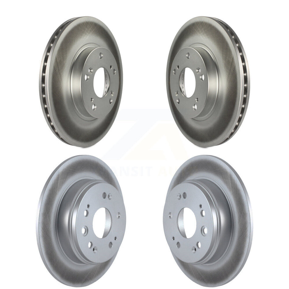 Front Rear Coated Disc Brake Rotors Kit For 2002-2004 Honda CR-V KG-100914
