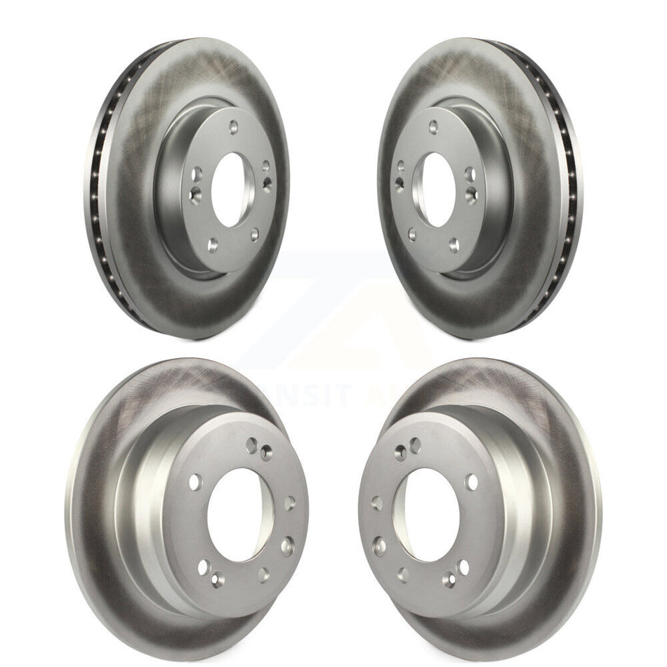 Front Rear Coated Disc Brake Rotors Kit For Hyundai Elantra Tucson Kia Sportage KG-100924