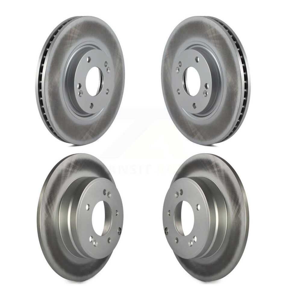 Front Rear Coated Disc Brake Rotors Kit For 2010-2011 Hyundai Azera KG-100958