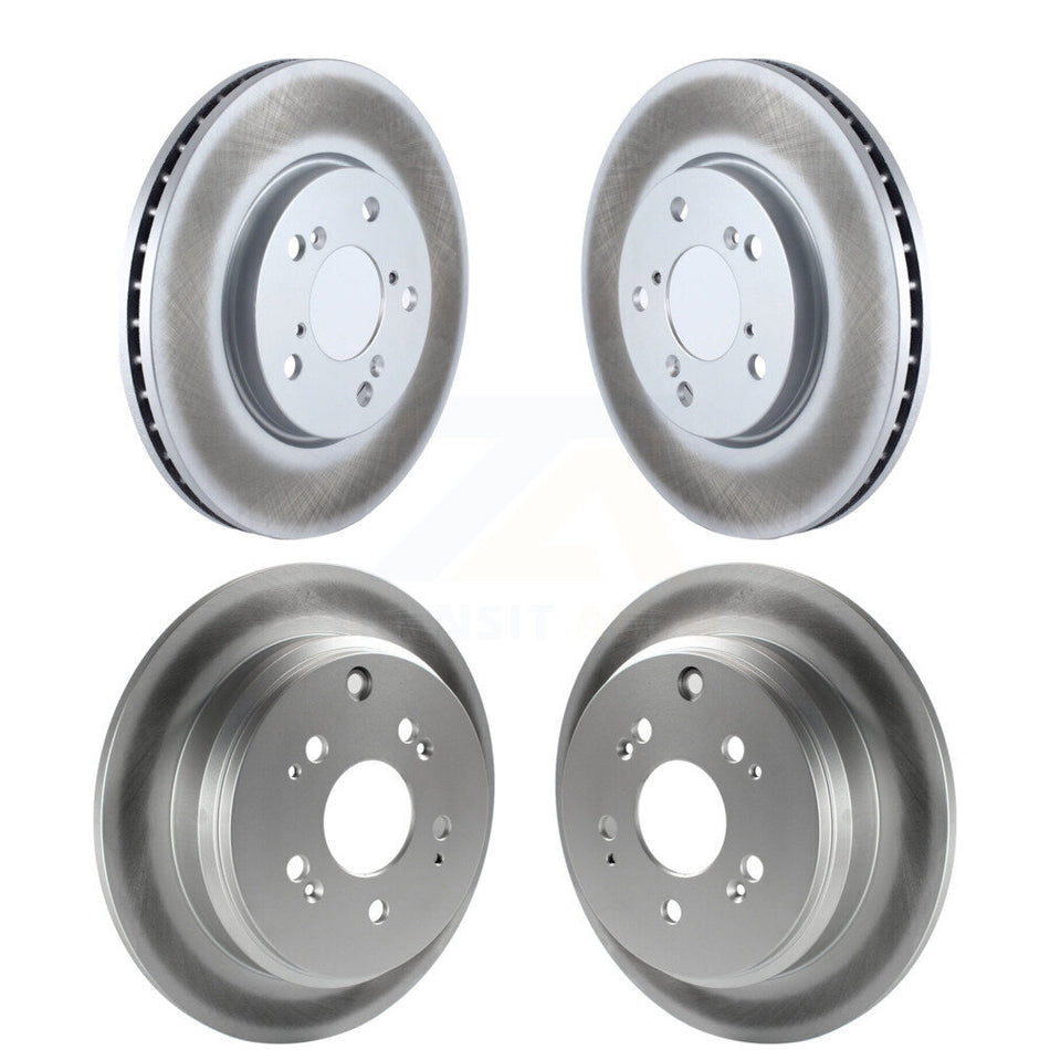 Front Rear Coated Disc Brake Rotors Kit For 2005-2010 Honda Odyssey KG-100962
