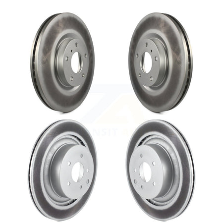 Front Rear Coated Disc Brake Rotors Kit For INFINITI G37 Nissan 370Z KG-100969