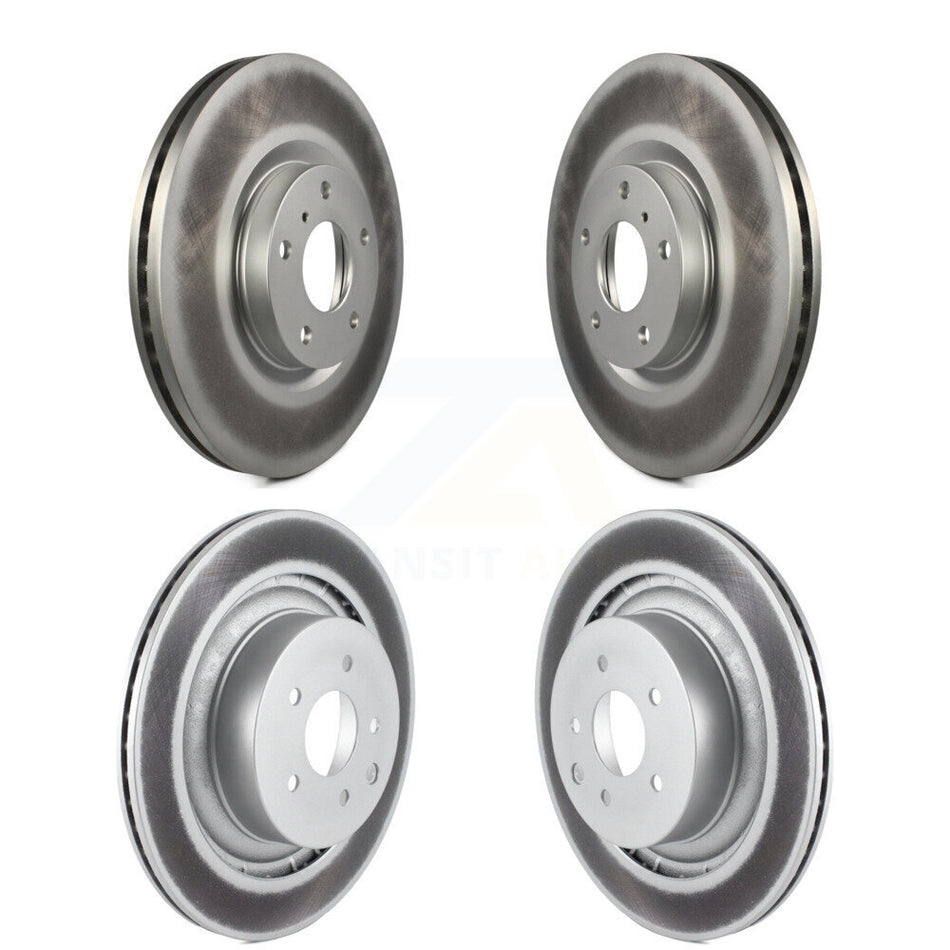 Front Rear Coated Disc Brake Rotors Kit For INFINITI G37 Nissan 370Z KG-100969