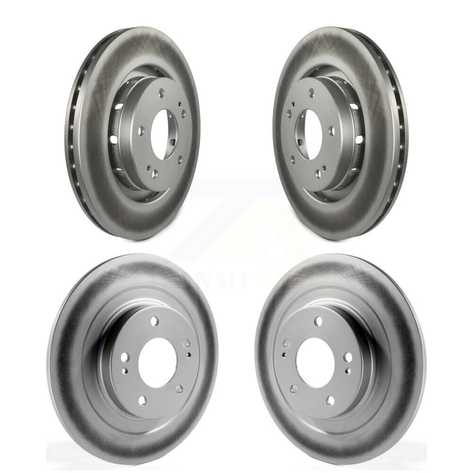 Front Rear Coated Disc Brake Rotors Kit For 2018-2022 Mitsubishi Outlander PHEV KG-100981
