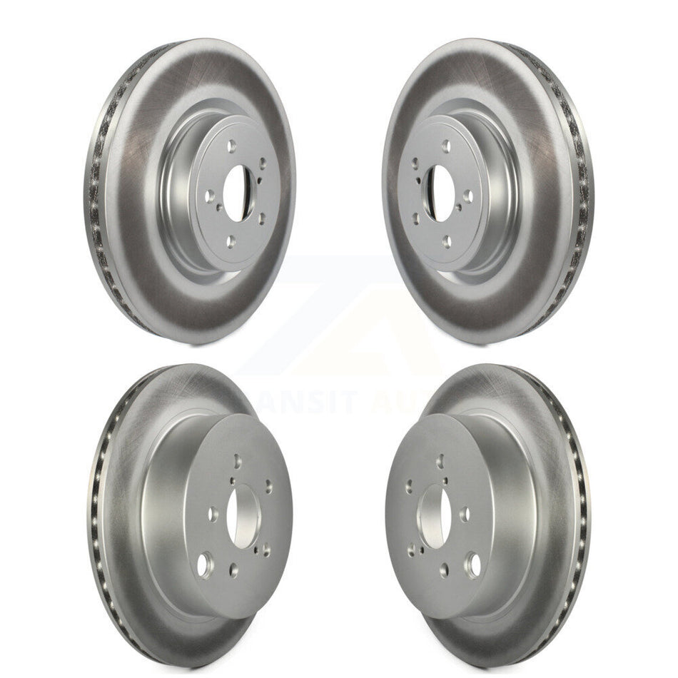 Front Rear Coated Disc Brake Rotors Kit For 2014-2018 Subaru Forester 2.0L KG-100986