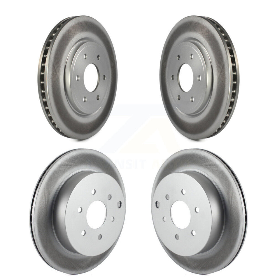 Front Rear Coated Disc Brake Rotors Kit For Nissan Pathfinder KG-100989