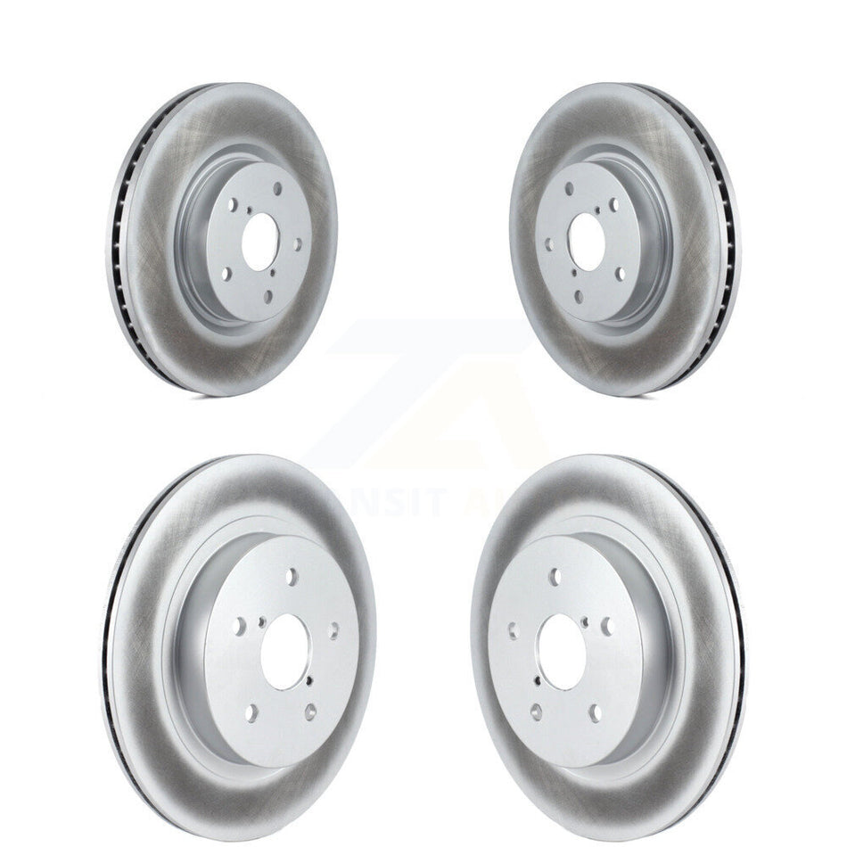 Front Rear Coated Disc Brake Rotors Kit For Subaru Outback Legacy WRX KG-100992