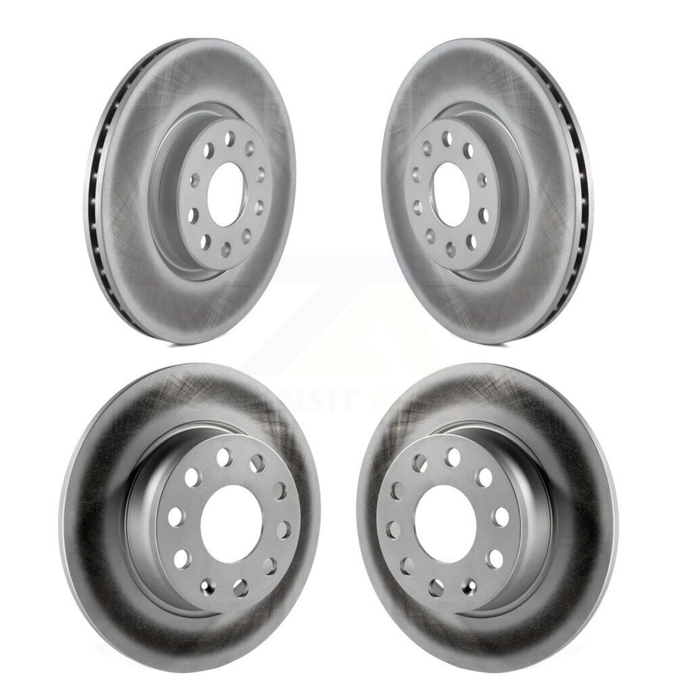 Front Rear Coated Disc Brake Rotors Kit For Volkswagen Passat GTI Audi A3 Beetle Quattro Golf Alltrack Sportback e-tron KG-100997