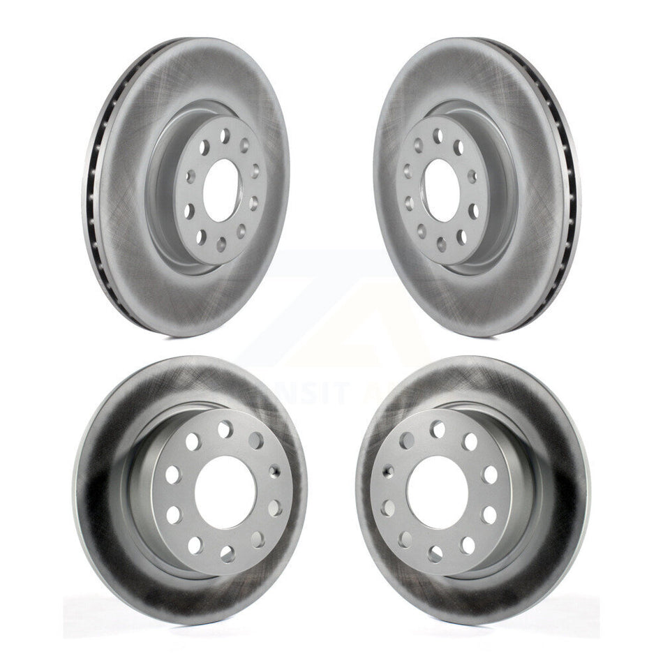 Front Rear Coated Disc Brake Rotors Kit For Volkswagen Jetta Beetle KG-100998