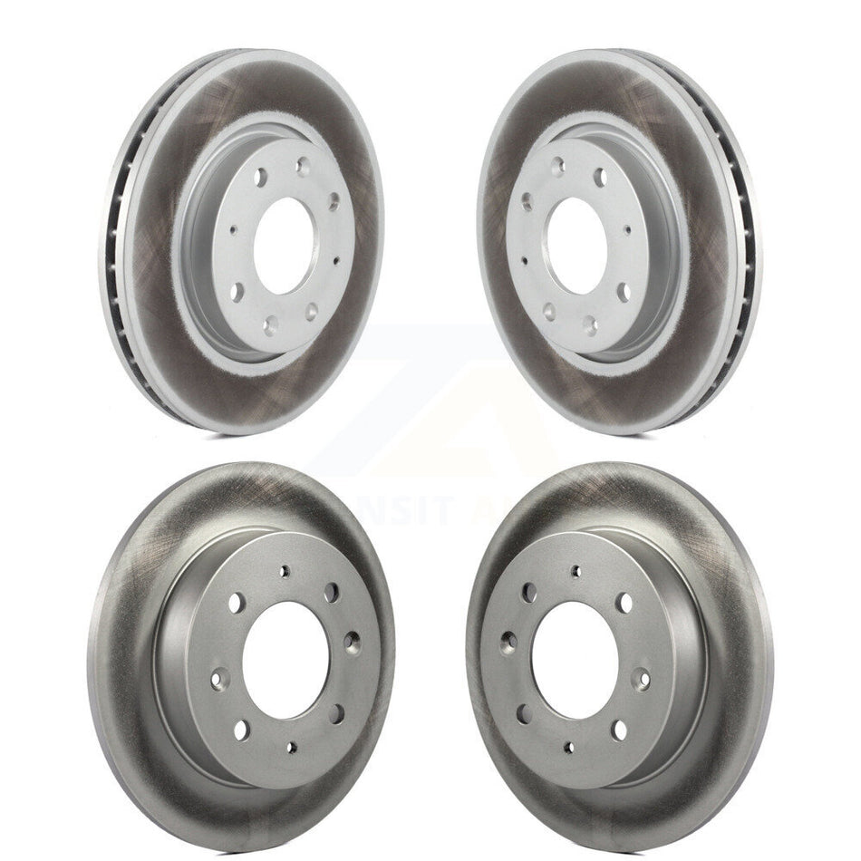 Front Rear Coated Disc Brake Rotors Kit For Kia Spectra Spectra5 KG-101000