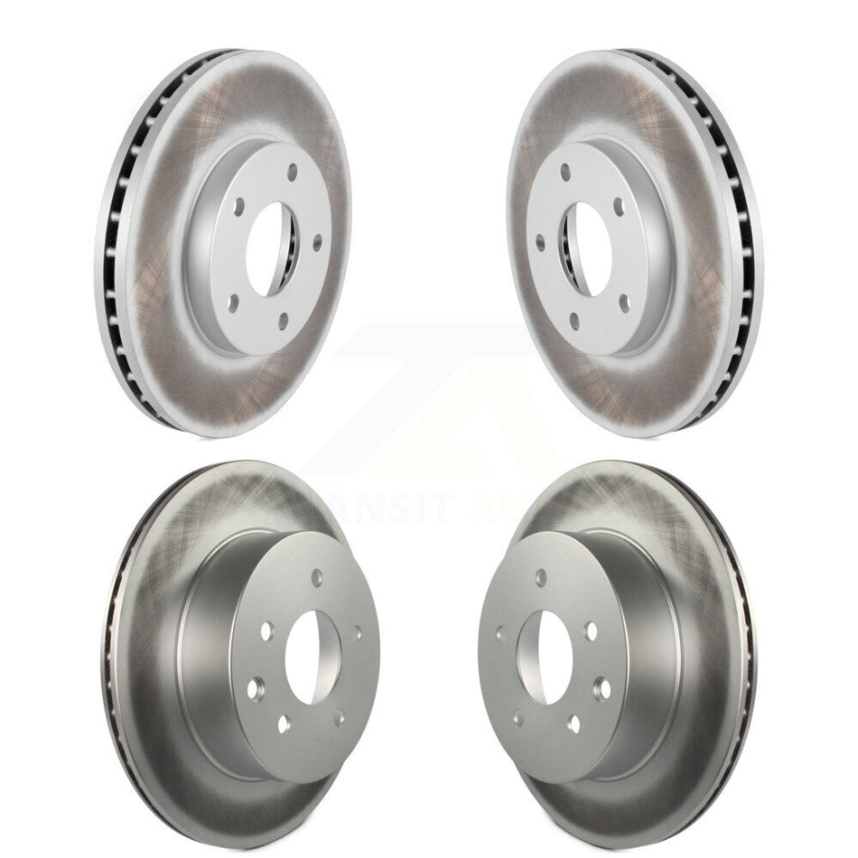 Front Rear Coated Disc Brake Rotors Kit For 2005-2006 Nissan X-Trail KG-101001