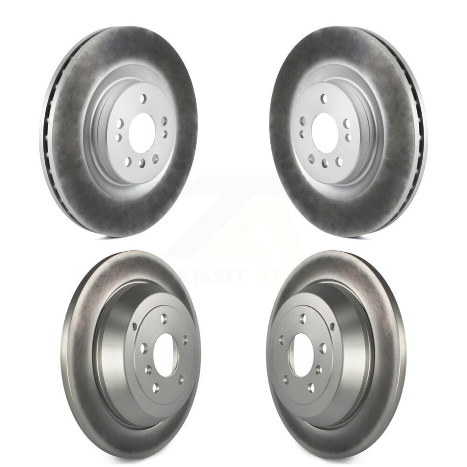 Front Rear Coated Disc Brake Rotors Kit For 2007-2009 Mercedes-Benz ML320 With 350mm Diameter Rotor KG-101008