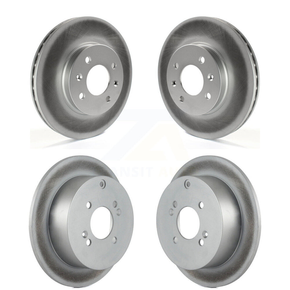 Front Rear Coated Disc Brake Rotors Kit For Hyundai Accent Kia Rio Rio5 KG-101011