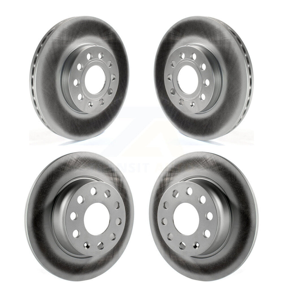Front Rear Coated Disc Brake Rotors Kit For Volkswagen Audi Beetle A3 Golf SportWagen Quattro e-Golf KG-101016