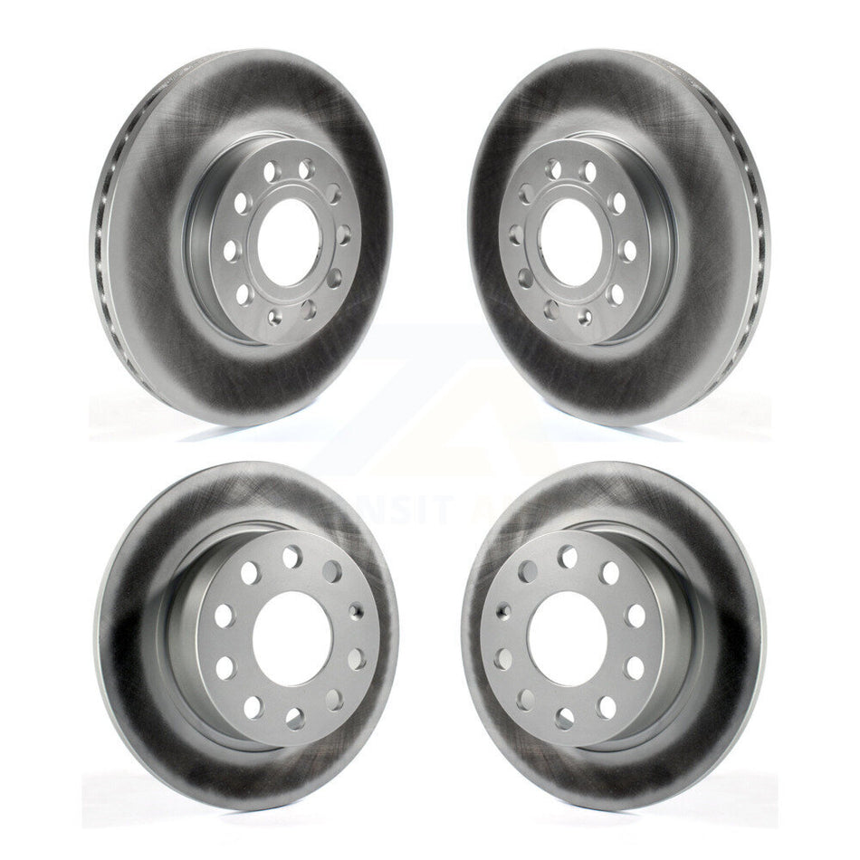 Front Rear Coated Disc Brake Rotors Kit For Volkswagen Jetta Beetle Golf SportWagen KG-101017