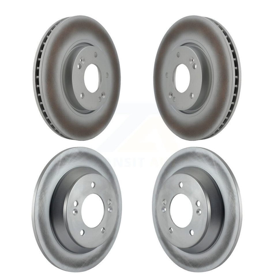 Front Rear Coated Disc Brake Rotors Kit For 2014-2017 Kia Rondo KG-101024