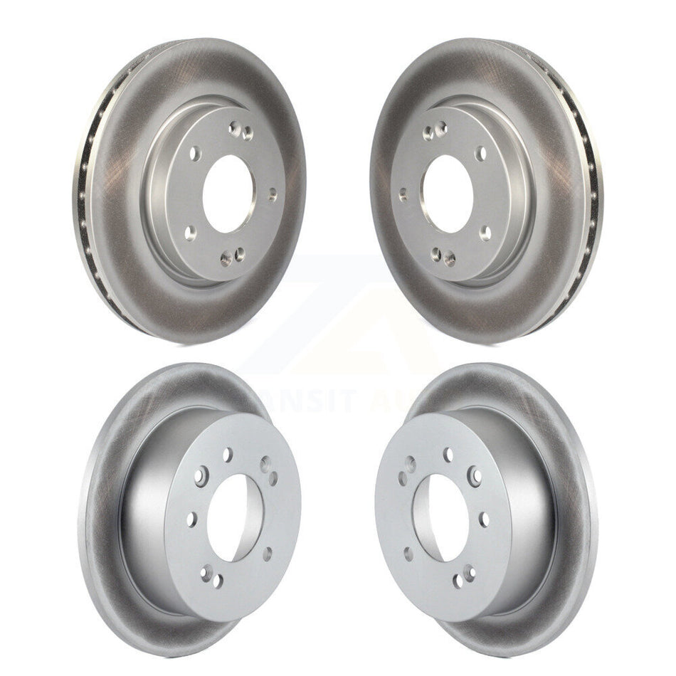 Front Rear Coated Disc Brake Rotors Kit For Hyundai Elantra KG-101041