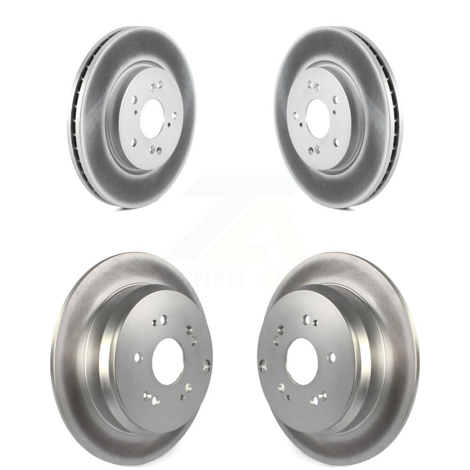 Front Rear Coated Disc Brake Rotors Kit For Honda CR-V Acura RDX KG-101043