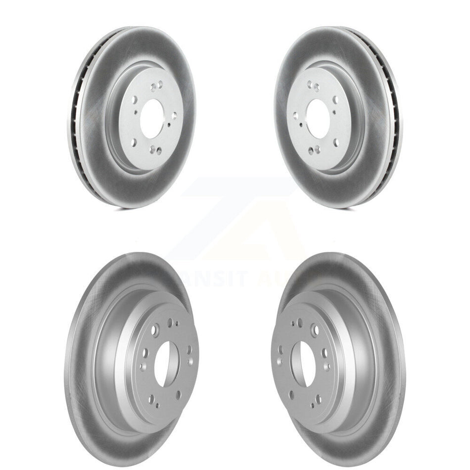 Front Rear Coated Disc Brake Rotors Kit For Honda Crosstour Accord KG-101044