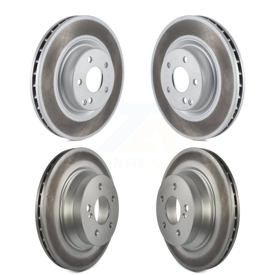 Front Rear Coated Disc Brake Rotors Kit For Mercedes-Benz GLK350 CLS550 CLS500 GLK250 E550 KG-101049