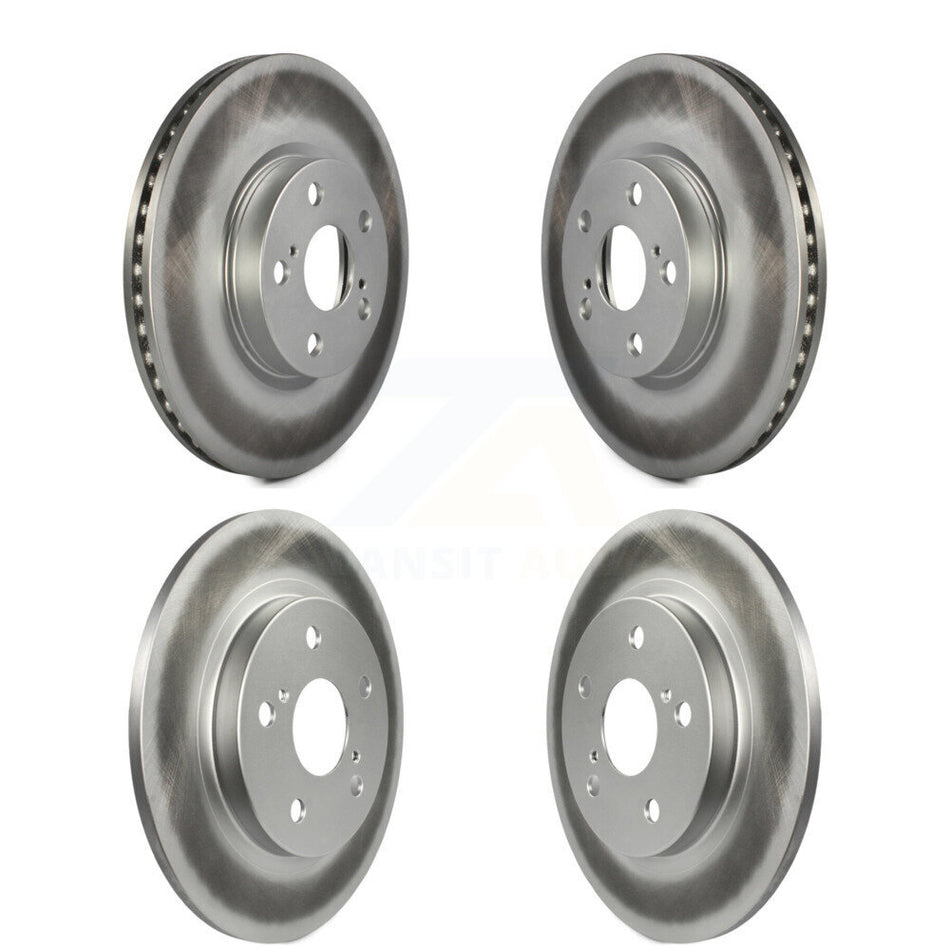 Front Rear Coated Disc Brake Rotors Kit For 2014 Toyota Matrix With 279mm Diameter Rotor KG-101077