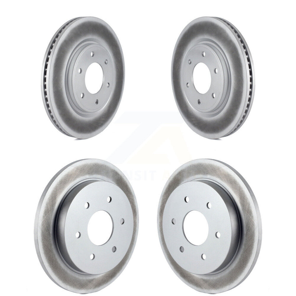 Front Rear Coated Disc Brake Rotors Kit For Nissan Armada TITAN INFINITI QX56 KG-101078