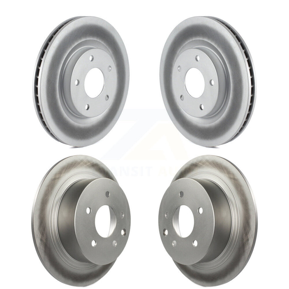 Front Rear Coated Disc Brake Rotors Kit For 2007-2012 Nissan Sentra SE-R KG-101084