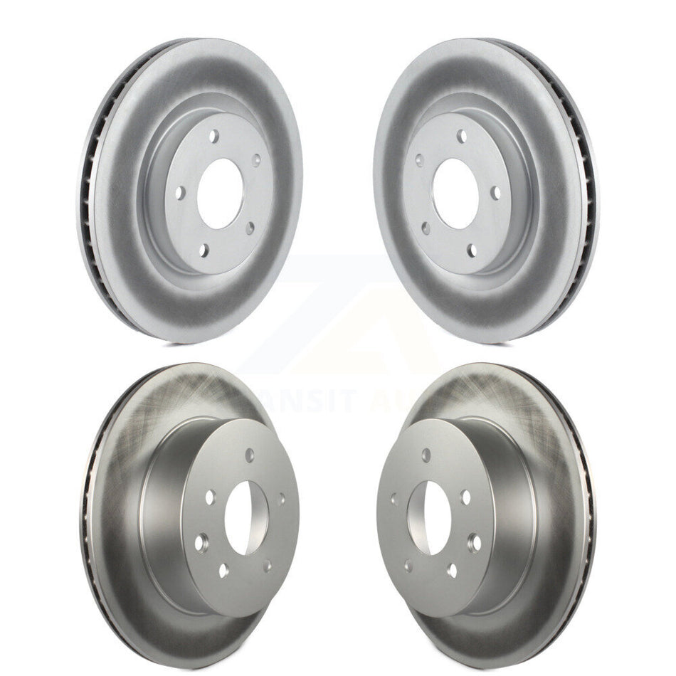 Front Rear Coated Disc Brake Rotors Kit For Nissan Rogue Select KG-101085