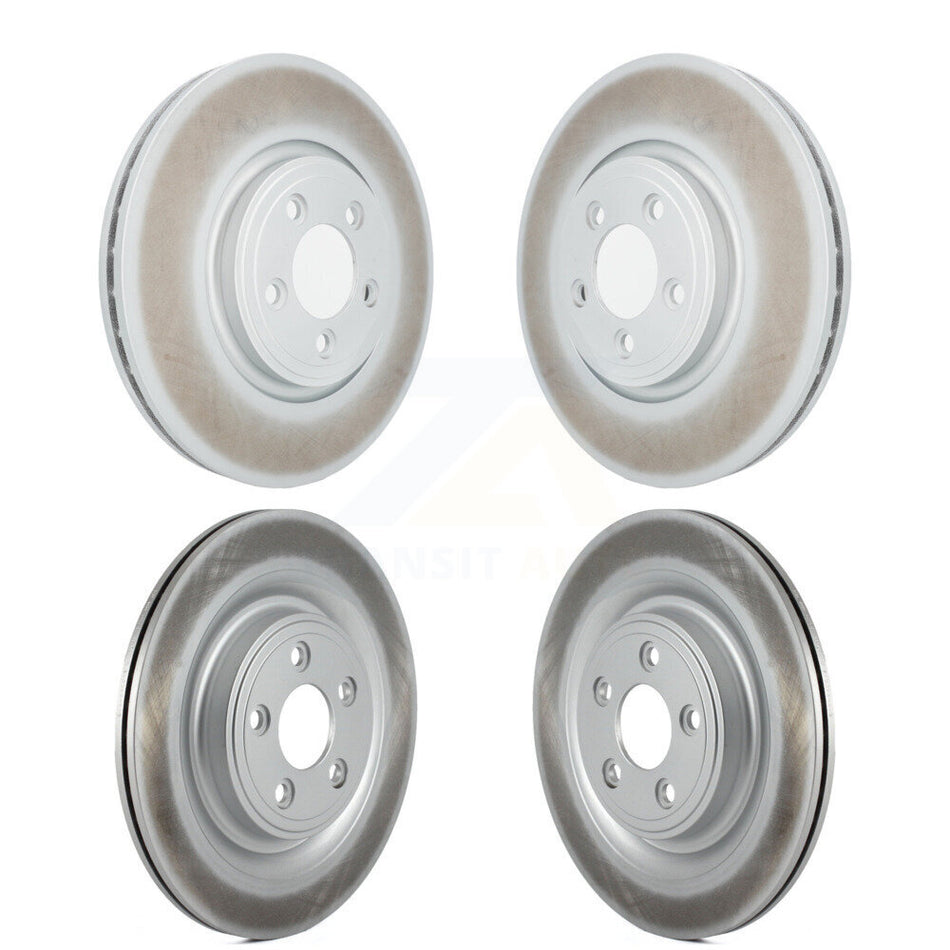 Front Rear Coated Disc Brake Rotors Kit For Jaguar XF S-Type XK Vanden Plas XJ8 KG-101090