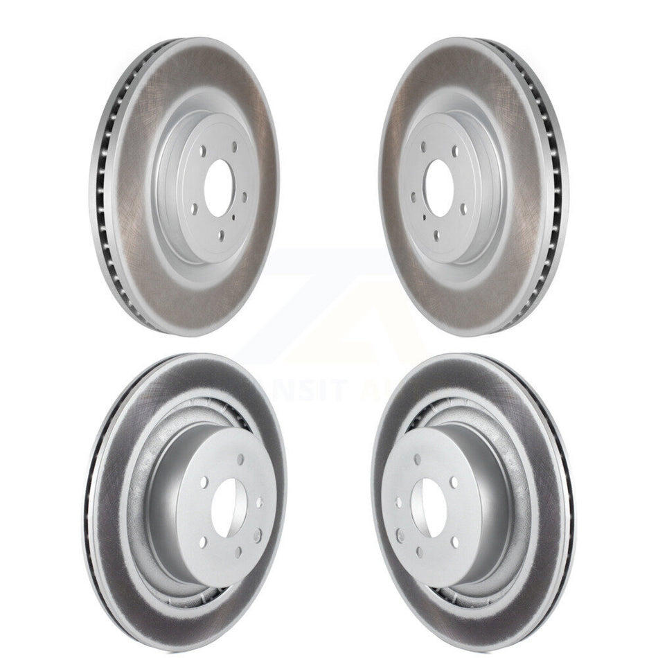 Front Rear Coated Disc Brake Rotors Kit For INFINITI G37 Nissan 370Z Q60 Z KG-101099