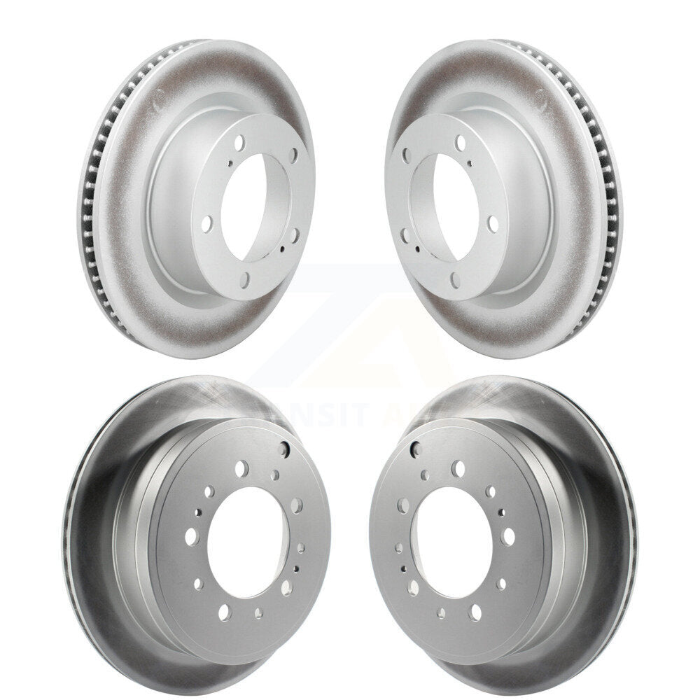 Front Rear Coated Disc Brake Rotors Kit For Lexus LX570 Toyota Land Cruiser KG-101104