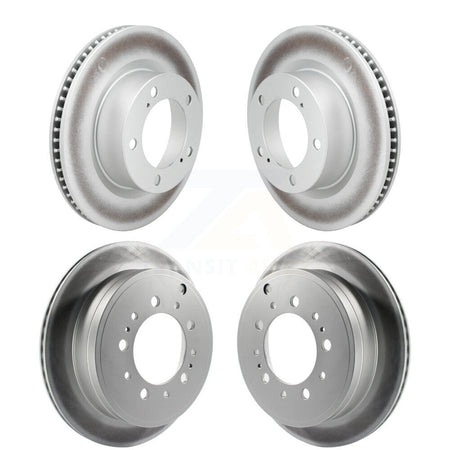 Front Rear Coated Disc Brake Rotors Kit For Lexus LX570 Toyota Land Cruiser KG-101104