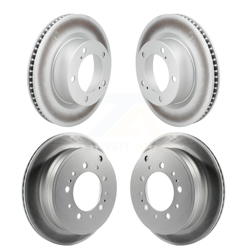 Front Rear Coated Disc Brake Rotors Kit For Lexus LX570 Toyota Land Cruiser KG-101104