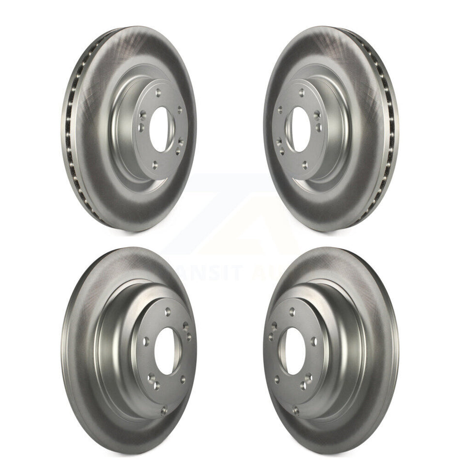 Front Rear Coated Disc Brake Rotors Kit For Hyundai Genesis Coupe KG-101123
