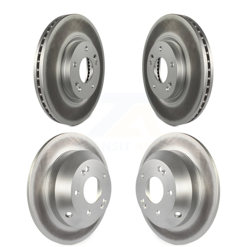 Front Rear Coated Disc Brake Rotors Kit For Kia Sorento Hyundai Santa Fe KG-101125