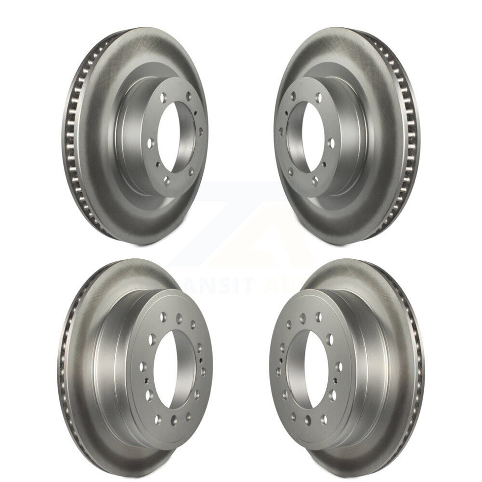 Front Rear Coated Disc Brake Rotors Kit For Toyota 4Runner Lexus GX460 KG-101126