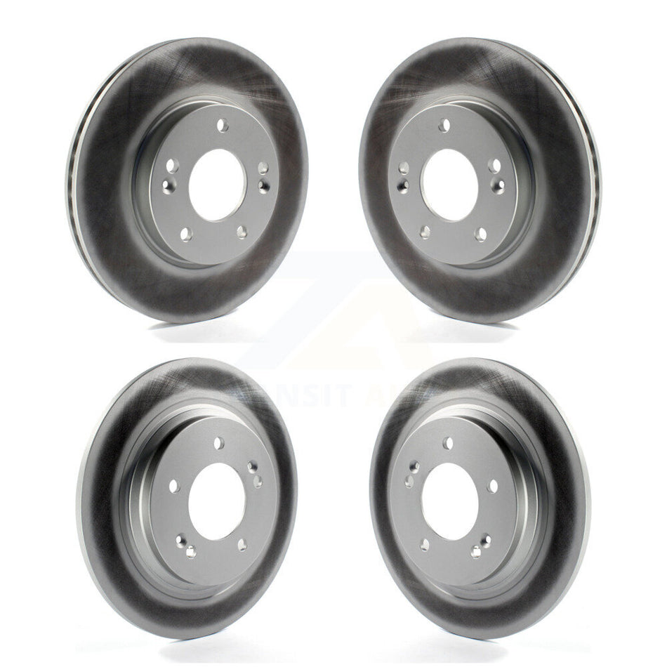 Front Rear Coated Disc Brake Rotors Kit For Hyundai Elantra GT Kia Forte Forte5 KG-101141
