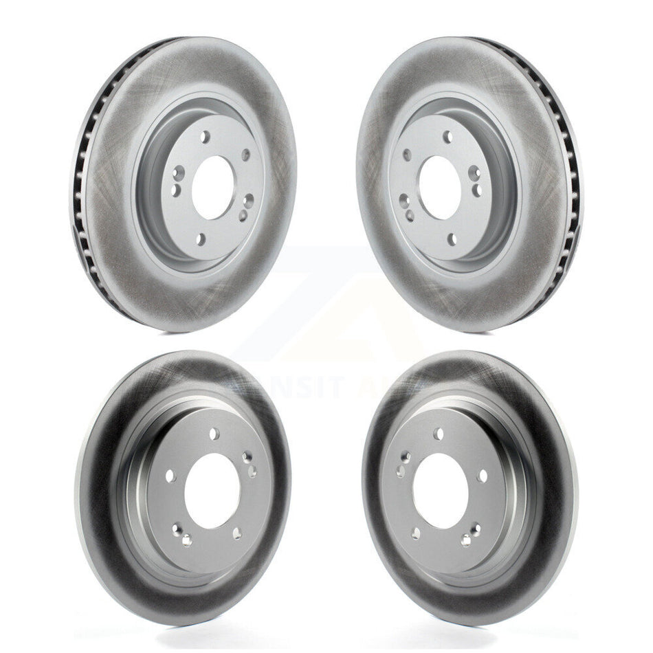 Front Rear Coated Disc Brake Rotors Kit For Kia Optima Hyundai Sonata Cadenza Azera KG-101145