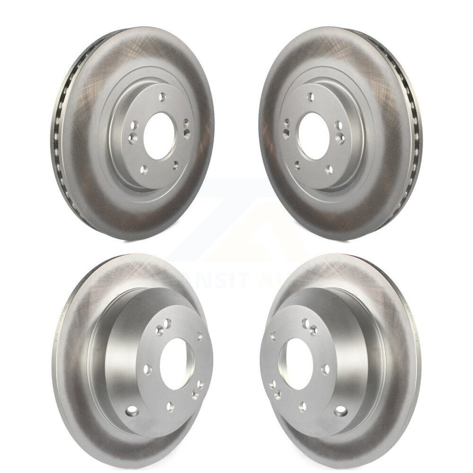Front Rear Coated Disc Brake Rotors Kit For Kia Sorento Hyundai Santa Fe Sport XL KG-101160