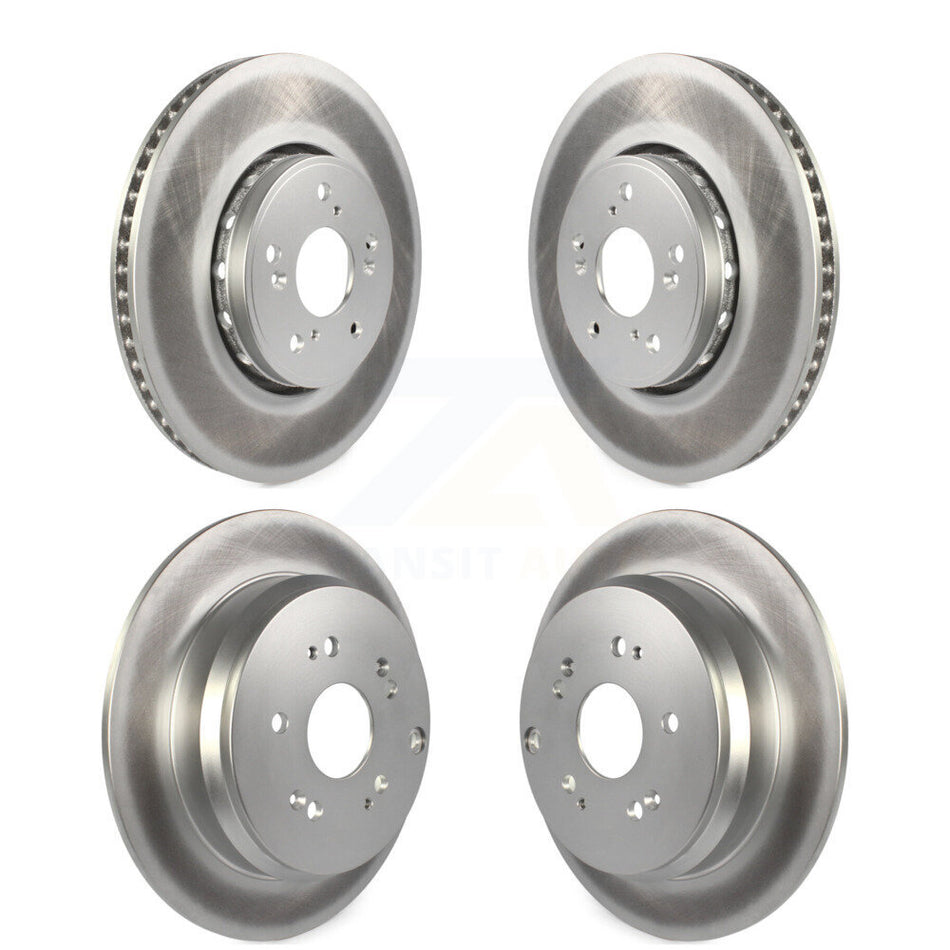 Front Rear Coated Disc Brake Rotors Kit For 2013-2018 Acura RDX KG-101163