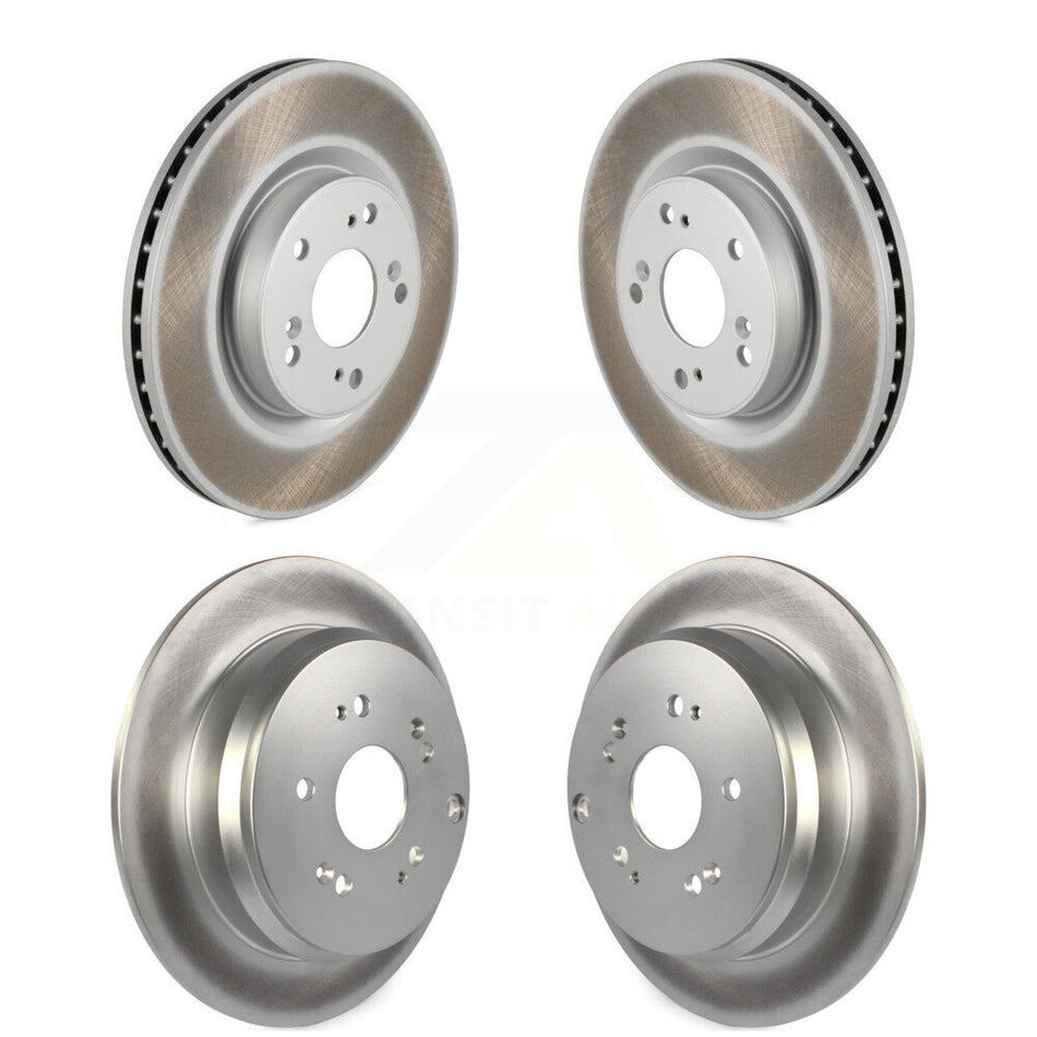 Front Rear Coated Disc Brake Rotors Kit For 2012-2016 Honda CR-V FWD KG-101168