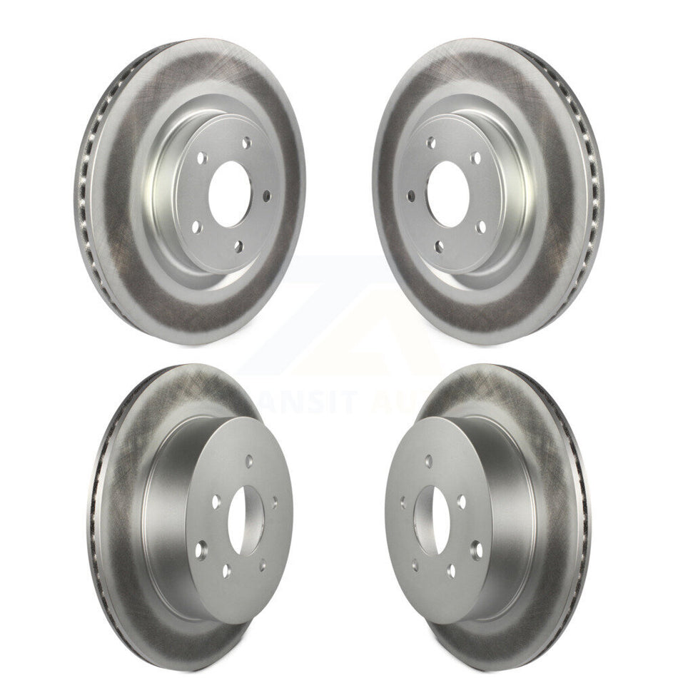 Front Rear Coated Disc Brake Rotors Kit For Nissan INFINITI Pathfinder Murano QX60 Q50 JX35 Q60 KG-101172