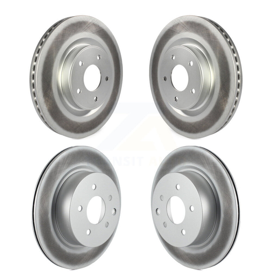 Front Rear Coated Disc Brake Rotors Kit For INFINITI QX50 Nissan Z KG-101173