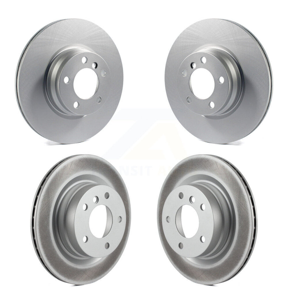 Front Rear Coated Disc Brake Rotors Kit For 2013 BMW 328i Coupe with 3.0L With 330mm Diameter Rotor KG-101176