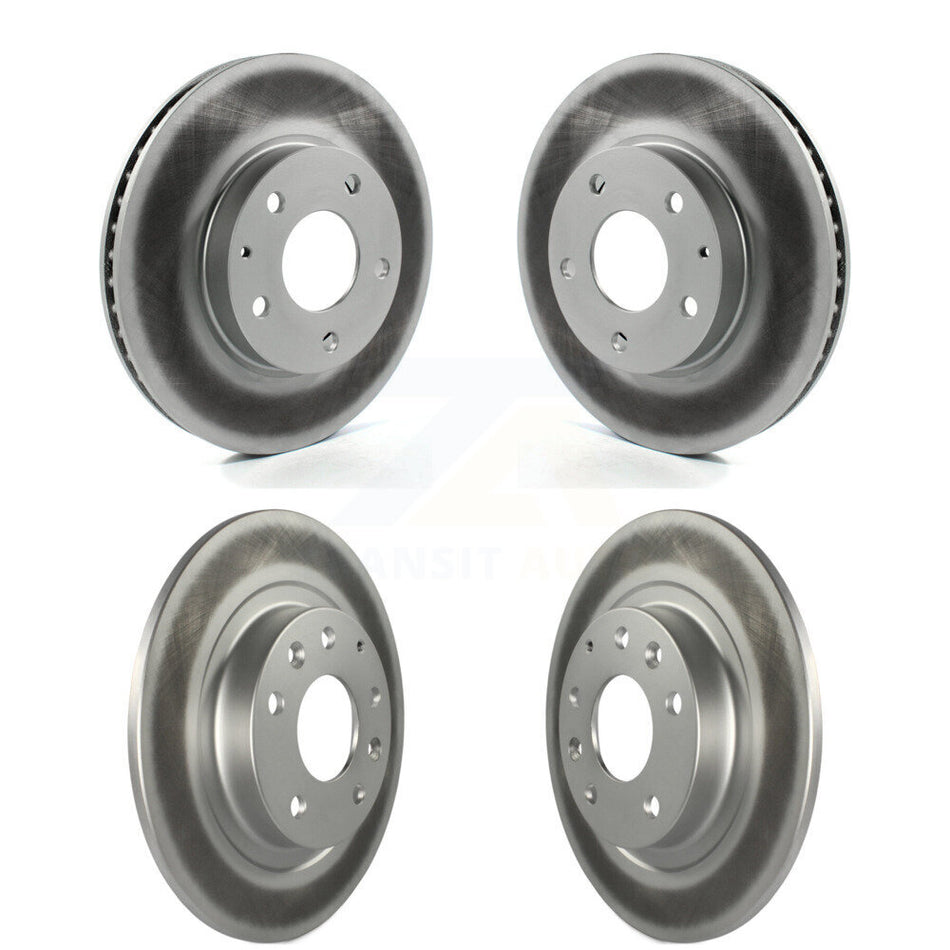 Front Rear Coated Disc Brake Rotors Kit For 2016-2018 Mazda CX-3 FWD KG-101184