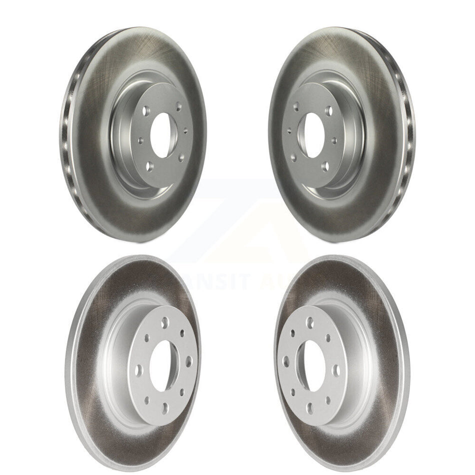 Front Rear Coated Disc Brake Rotors Kit For Fiat 500 KG-101186